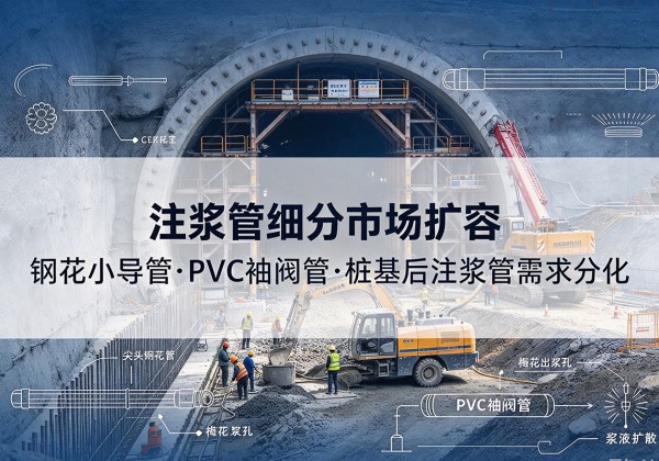 鸡泽注浆管细分市场扩容，隧道钢花小导管、PVC 袖阀管、桩基后注浆管需求分化